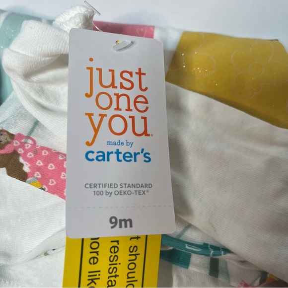 Carters Just One You Baby Girl 4 pc Princess Snug Fit Pink White Pajama Set NEW - Picture 13 of 15